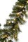 Perfect Holiday 6ft Pre-lit Snow Dusted Nulato Pine Garland With Silver Ornaments And Berry Clusters